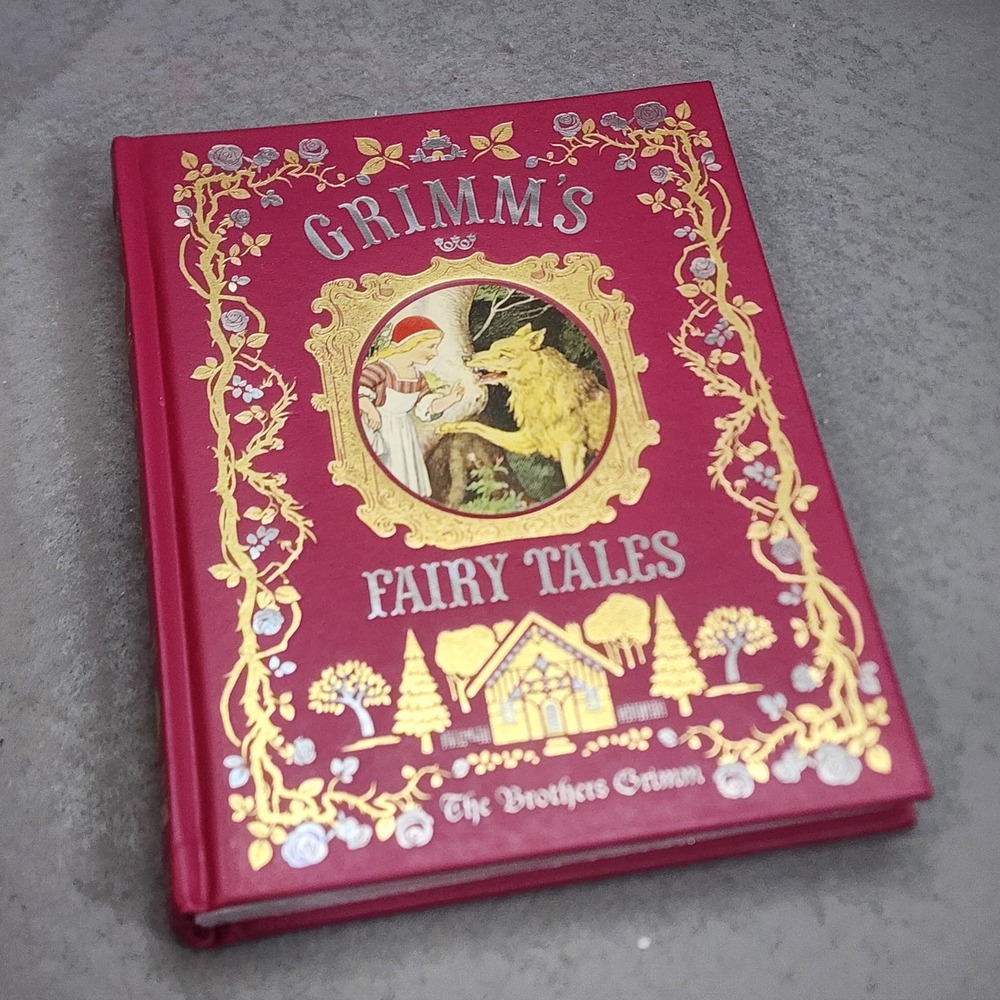 Barnes & Noble Grimm's Fairy Tales Magenta Gold Foil Hardcover Book 2015 Edition